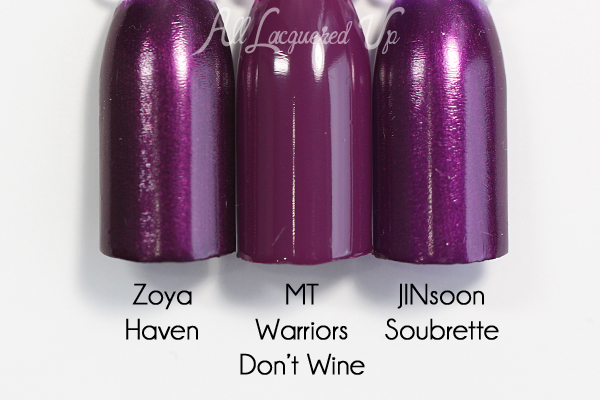 Morgan Taylor Warriors Don't Wine comparison