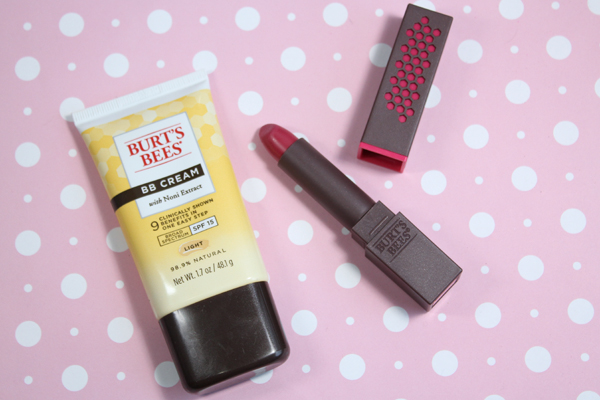 Burt's Bees BB Cream & Magenta Rush Lipstick